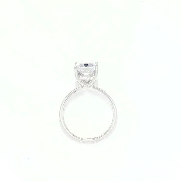 Hidden Halo Diamond Semi Mount for Emerald cut 8.5x6mm center Image 2 Bryan Jewelry Prattville, AL