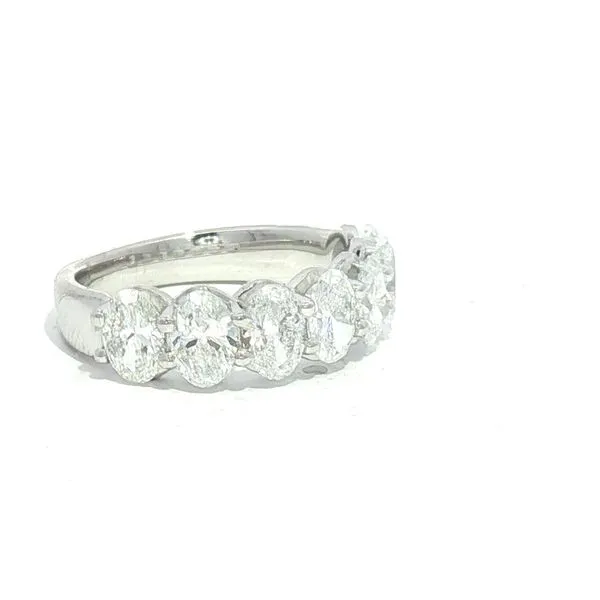 Lab Grown Oval cut Diamond Band in 14kw  2.57ctw Image 2 Bryan Jewelry Prattville, AL