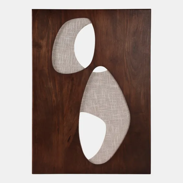 36x26 Wood& & Fabric Mix Media Modern Wall Art brwn Carats Mcallen, TX