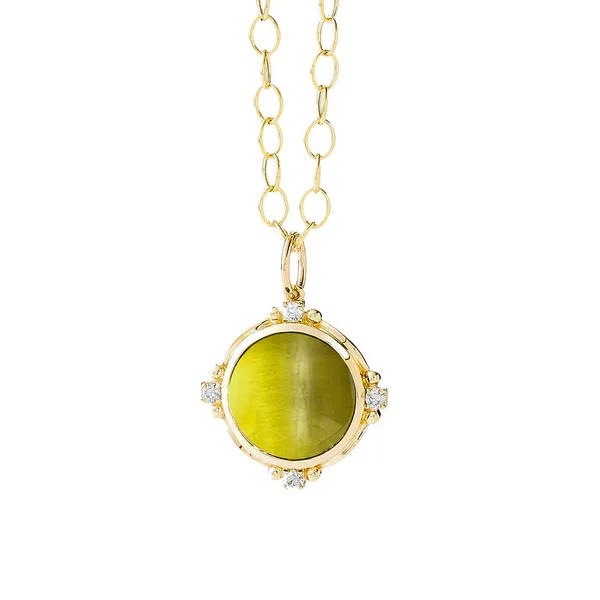 Syna Small Mogul Diamond Gemstone Pendant Carats Mcallen, TX