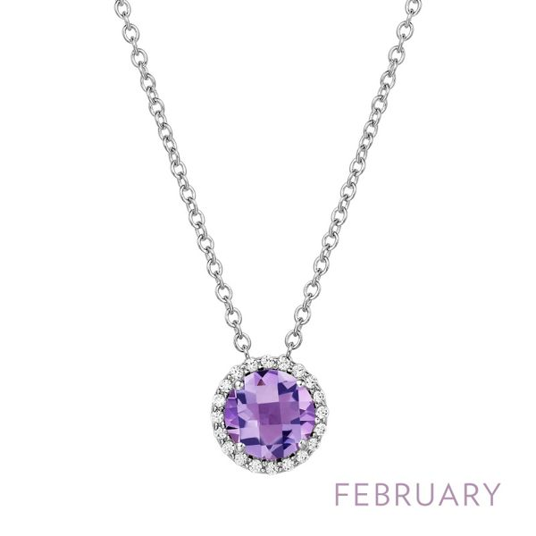 February Birthstone Necklace Cellini Design Jewelers Orange, CT