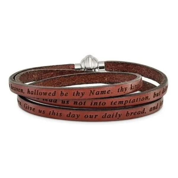 AMEN Leather Wrap Bracelet - 