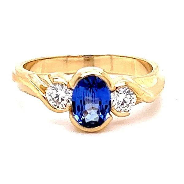 14KY .74ctw Sapphire And .30ctw Diamond Ring Charles Frederick Jewelers Chelmsford, MA