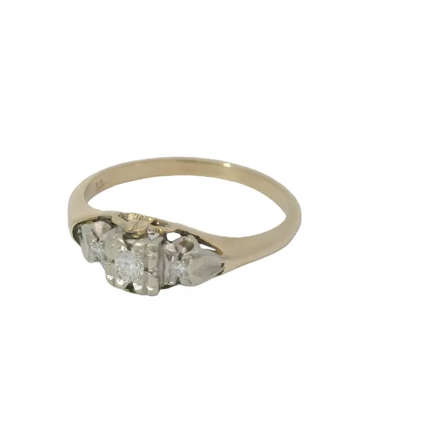 14K Yellow Gold Vintage Diamond Engagement Ring Image 3 Chipper's Jewelry Bonney Lake, WA