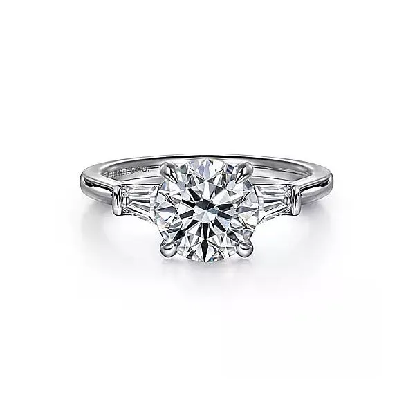 14K White Gold Diamond Engagement Ring Mounting Chipper's Jewelry Bonney Lake, WA