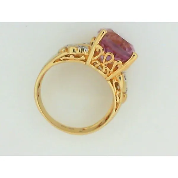 18K Yellow Gold Amethyst & Diamond Ring Image 2 Chipper's Jewelry Bonney Lake, WA