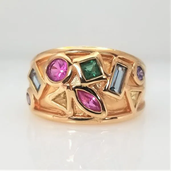 Yellow Tone Sapphire Sterling Silver Ring Chipper's Jewelry Bonney Lake, WA