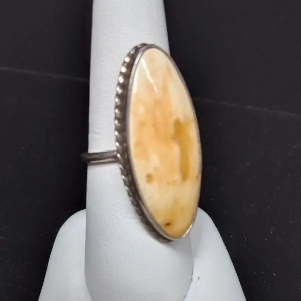 925 Oval Amber Ring Image 3 Chipper's Jewelry Bonney Lake, WA