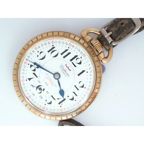 Waltham 17 Jewels Shock Resistant Anti-Magnetic 10kt Rolled Gold Filled Case Pocket Watch As Is Chipper's Jewelry Bonney Lake, WA