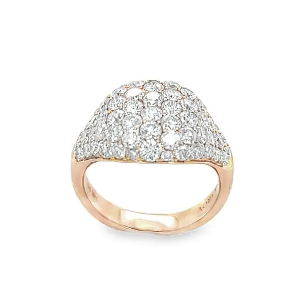 18K Pavè Diamond Dome Ring Classic Creations In Diamonds & Gold Venice, FL