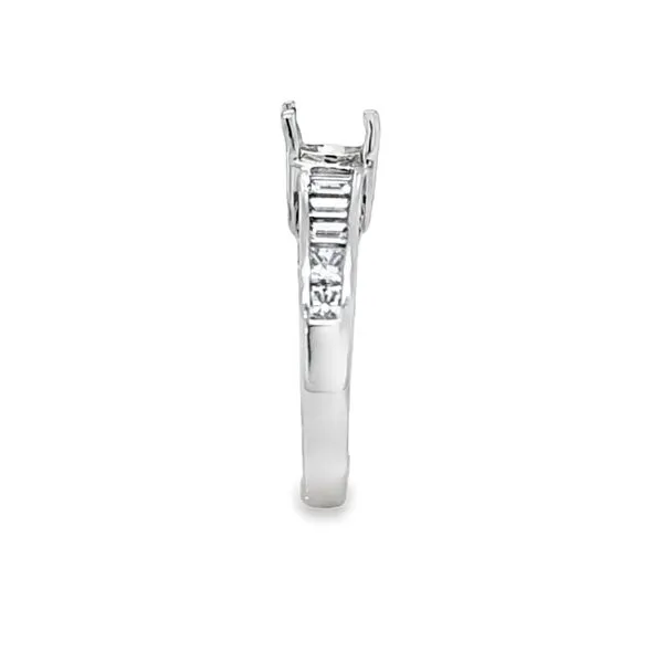 18K White Gold Channel-Set Diamond Band with Baguette and Princess-Cut Diamonds – .66 CTW Image 2 Classic Creations In Diamonds & Gold Venice, FL