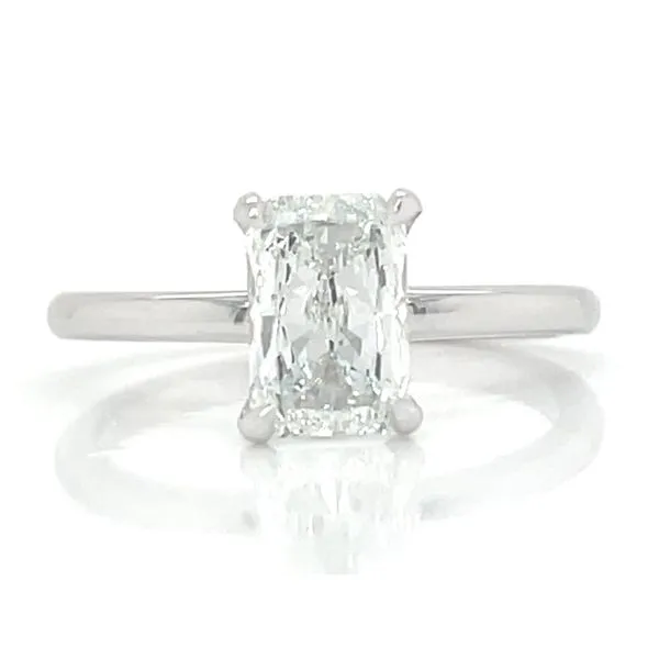 14K White Ladies 1.60ct TW Elongated Radiant Diamond Solitaire Engagement Ring Skaneateles Jewelry Skaneateles, NY