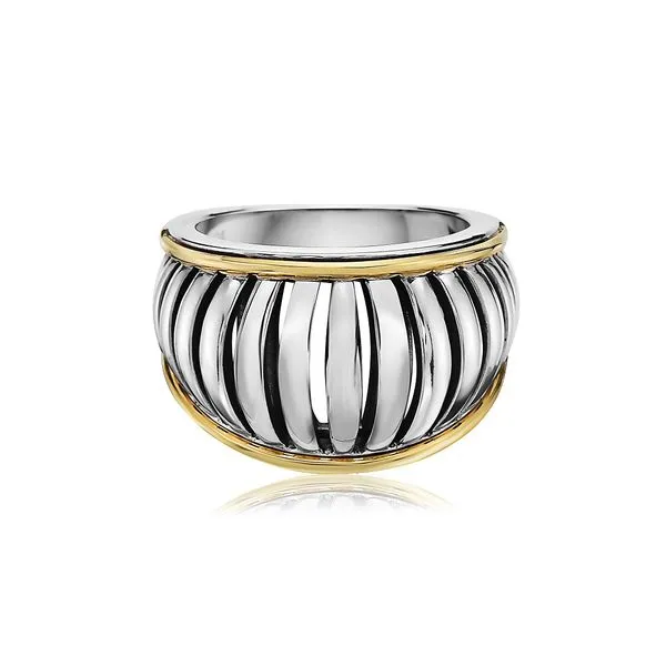 SS/18K YG 15 mm Ladies Charles Krypell Wide