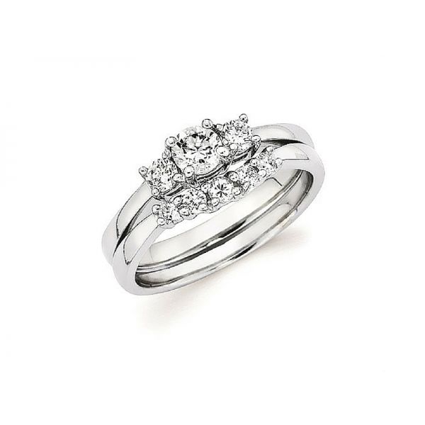 Three Stone Diamond Engagement Ring .45ctw 14K White Gold Confer’s Jewelers Bellefonte, PA