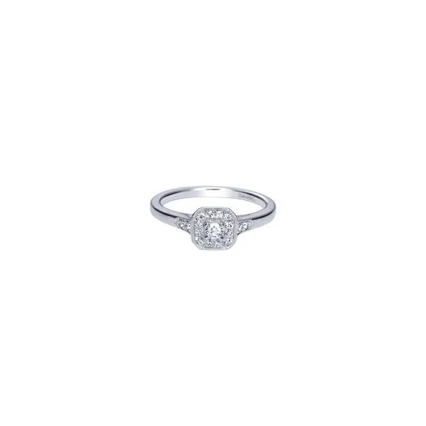 Gabriel NY Diamond Halo Engagement Ring  .25ctw 14K White Gold Confer’s Jewelers Bellefonte, PA