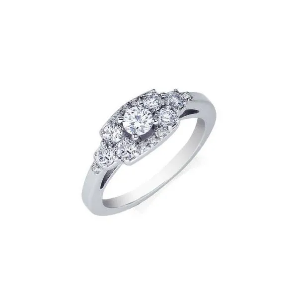 Pave Diamond Engagement Ring  .50ctw 14K White Gold Confer’s Jewelers Bellefonte, PA