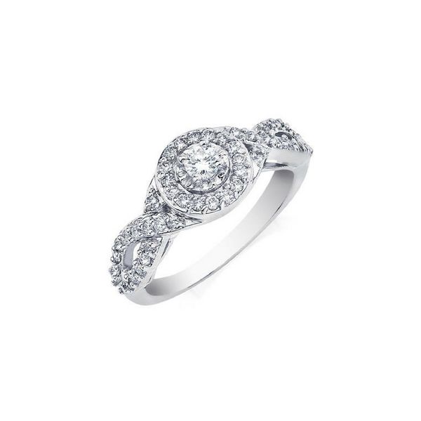 Diamond Engagement Ring .48ctw 14K White Gold Confer’s Jewelers Bellefonte, PA