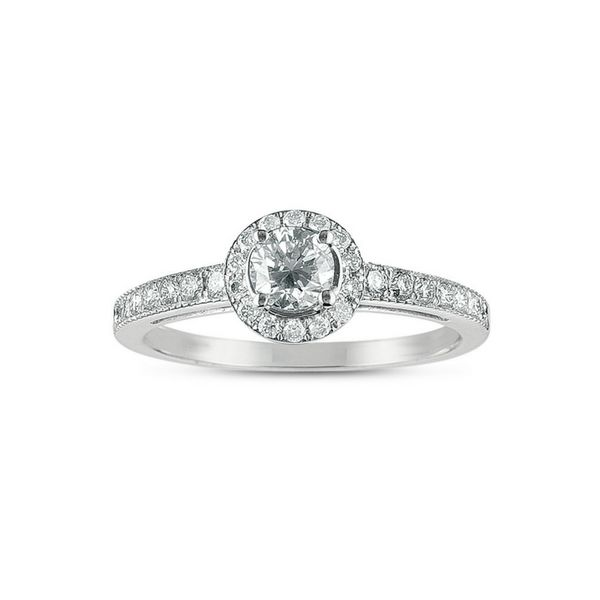 Round Halo Diamond Engagement Ring Confer’s Jewelers Bellefonte, PA