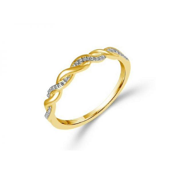 10K Gold Twisting Diamond Band Confer’s Jewelers Bellefonte, PA