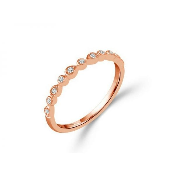 10K Rose Gold .08ctw Diamond Band Confer’s Jewelers Bellefonte, PA