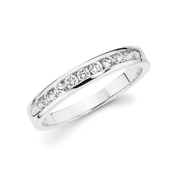 14 Karat White Gold Diamond Channel Set Band - 0.33CTW Confer’s Jewelers Bellefonte, PA