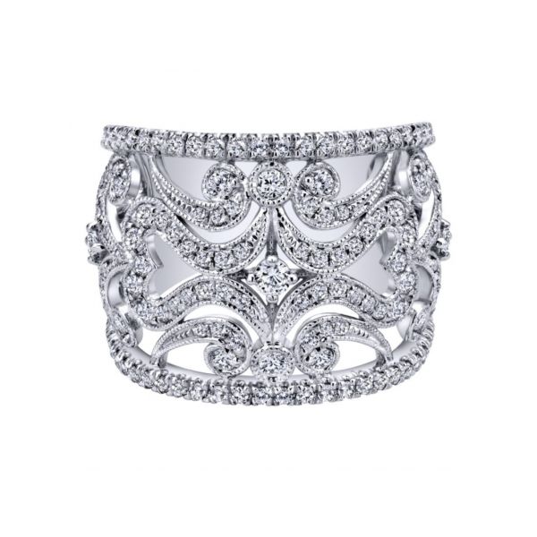 Gabriel NY Diamond Fashion Ring 1.17ctw 14K White Gold Confer’s Jewelers Bellefonte, PA