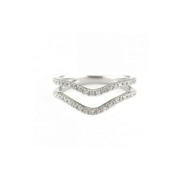 14K Pave Diamond Double Row Ring Confer’s Jewelers Bellefonte, PA