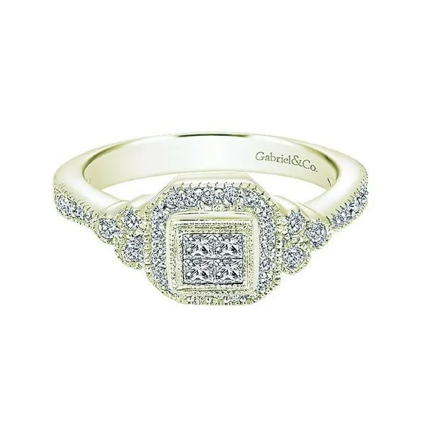 Gabriel NY 14K Princess Cut Diamond Ring Confer’s Jewelers Bellefonte, PA