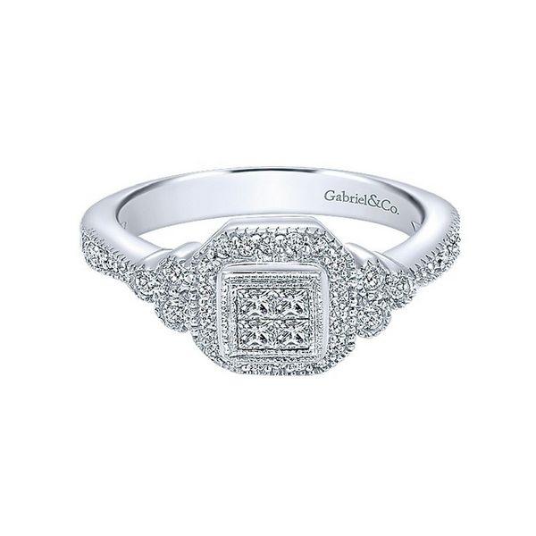 Gabriel NY 14K Princess Cut Diamond Ring Confer’s Jewelers Bellefonte, PA