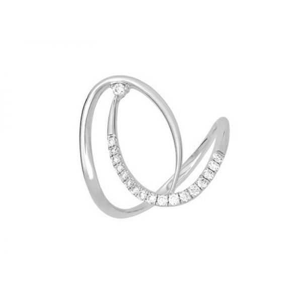 14K White Gold .16ctw Diamond Swirl Ring Confer’s Jewelers Bellefonte, PA