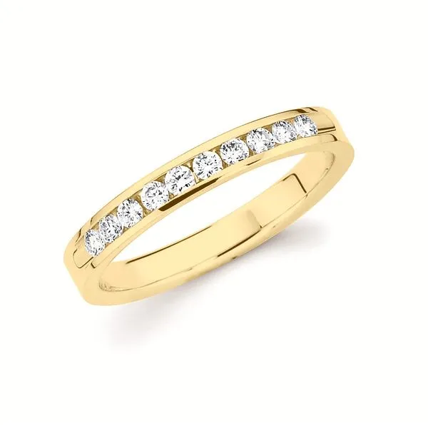 14 Karat Yellow Gold Channel Set Diamond Anniversary Band Confer’s Jewelers Bellefonte, PA