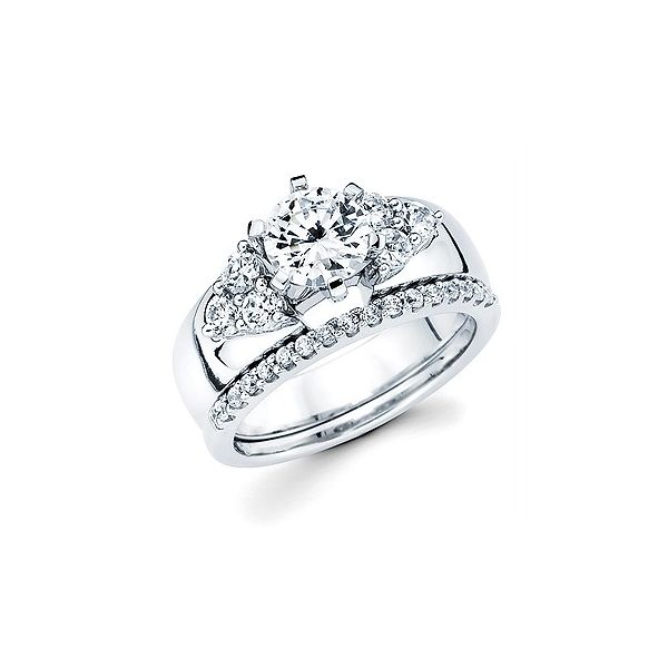 Diamond Semi-Mount Engagement Ring .48ctw 14K White Gold Confer’s Jewelers Bellefonte, PA