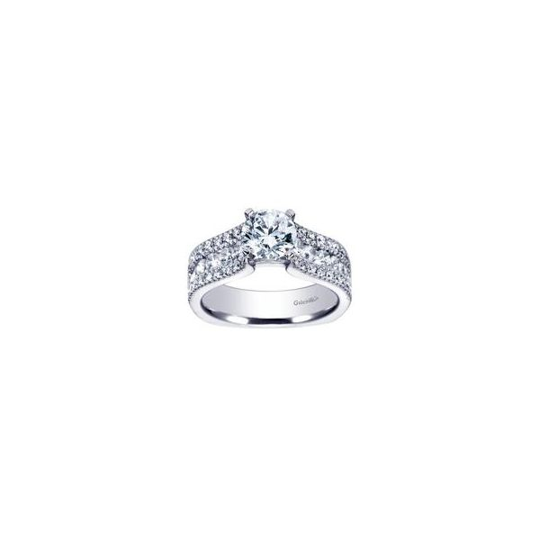 Gabriel NY Diamond Semi-Mount Engagement Ring 1ctw 14K White Gold Confer’s Jewelers Bellefonte, PA