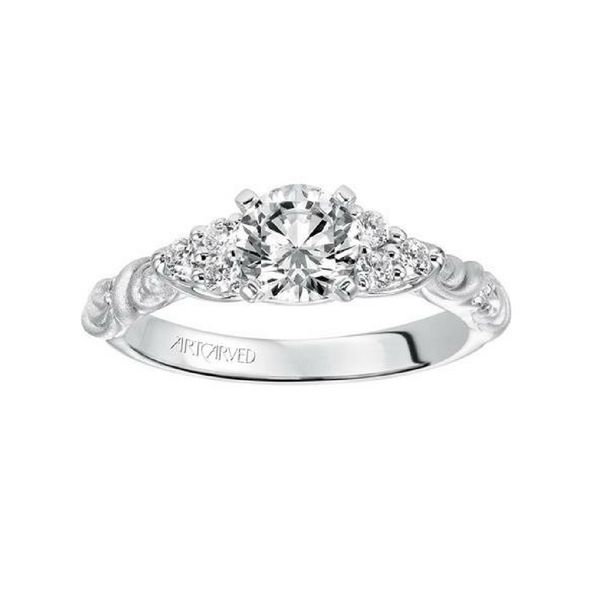 Frederic Sage Diamond Semi-Mount Engagement Ring .20ctw 14K White Gold Confer’s Jewelers Bellefonte, PA
