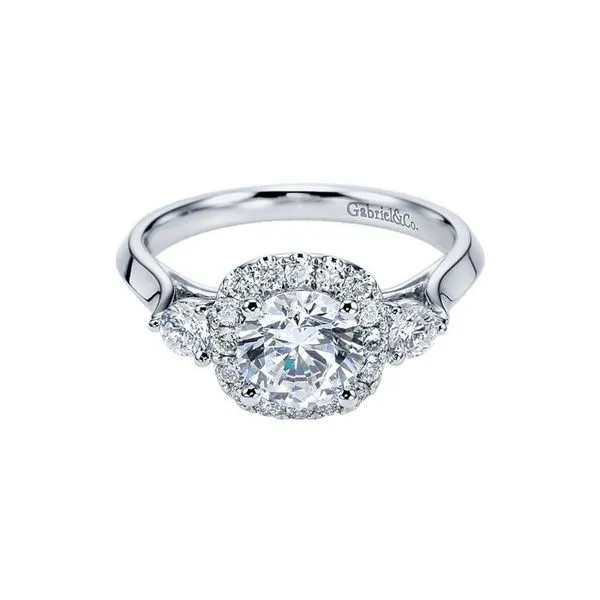 Gabriel NY Diamond Semi-Mount .37ctw 14K White Gold Confer’s Jewelers Bellefonte, PA