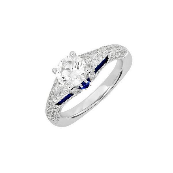 14K Eternal Flame Diamond & Sapphire Engagement Ring Confer’s Jewelers Bellefonte, PA