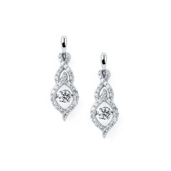 Dancing Diamond Dangle Earrings .50ctw 14K White Gold Confer’s Jewelers Bellefonte, PA