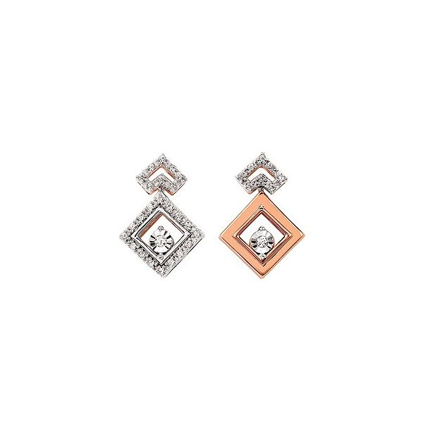 14K Yellow & White Gold Love Four All Seasons Earrings Confer’s Jewelers Bellefonte, PA