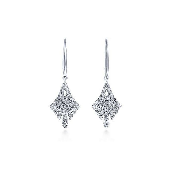 Gabriel NY .63 CTW Diamond Dangle Earrings 14K White Gold Confer’s Jewelers Bellefonte, PA