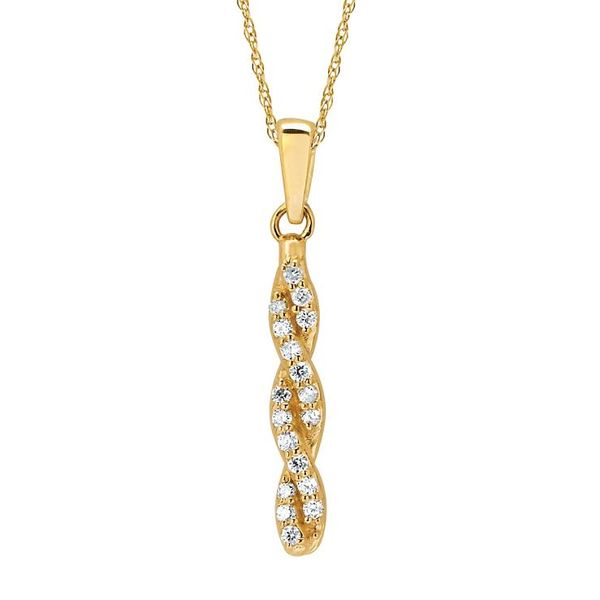 Love Entwined Diamond Pendant .09ctw 14K Yellow Gold Confer’s Jewelers Bellefonte, PA