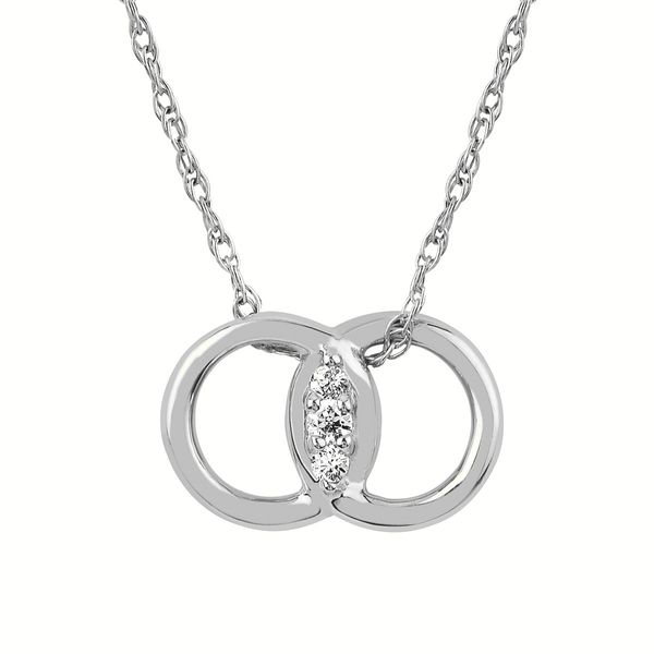 Sterling Silver Diamond Marriage Symbol Pendant Confer’s Jewelers Bellefonte, PA