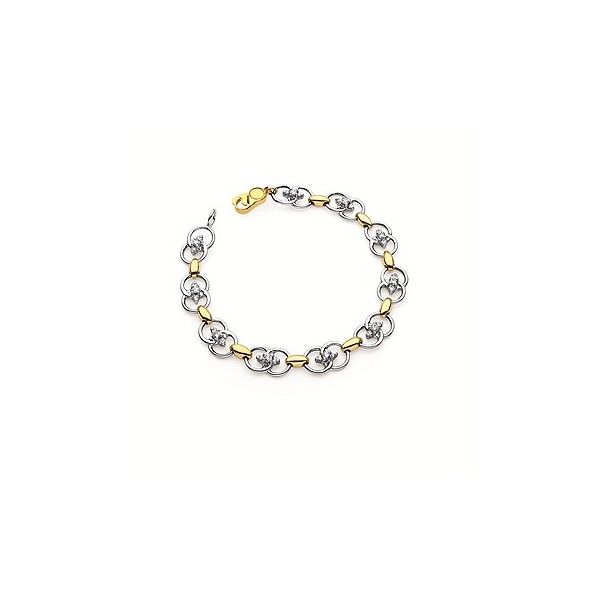 14K Two Tone 1.25ctw Diamond Marriage Symbol Bracelet Confer’s Jewelers Bellefonte, PA