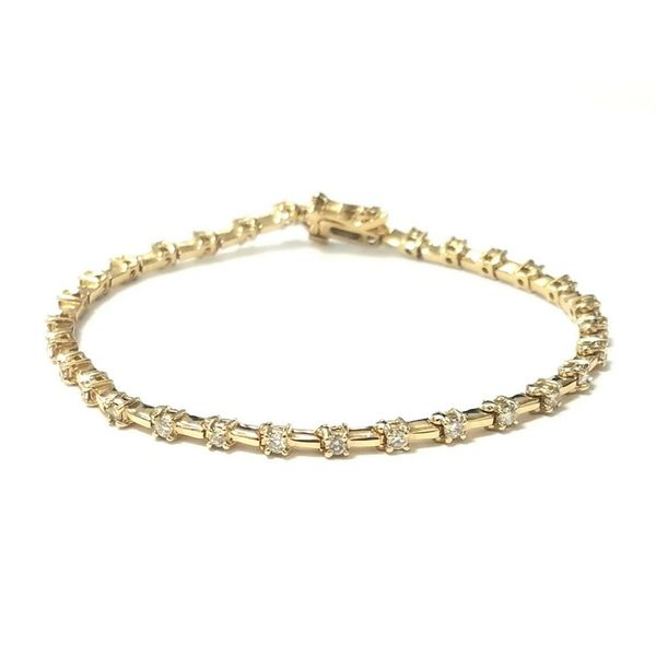 14k Yellow Gold 1ctw Diamond Tennis Bracelet Confer’s Jewelers Bellefonte, PA