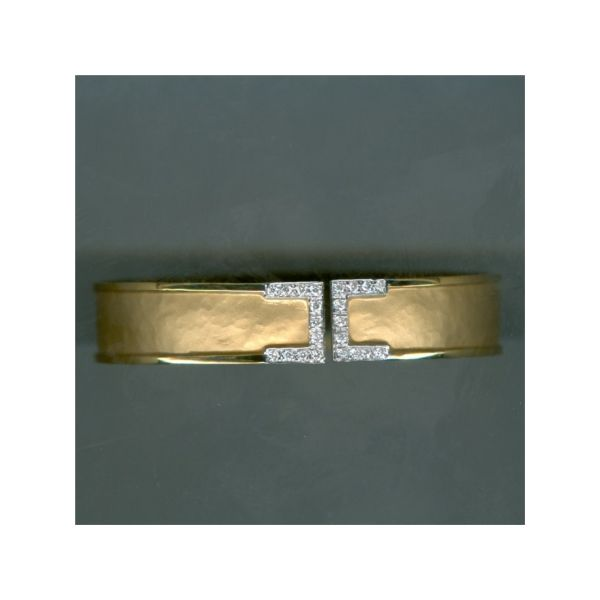 14k Yellow Gold .22ctw Diamond Buckle Cuff Bracelet Confer’s Jewelers Bellefonte, PA