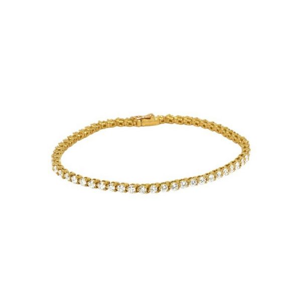 14k Yellow Gold 5ctw Diamond Tennis Bracelet Confer’s Jewelers Bellefonte, PA