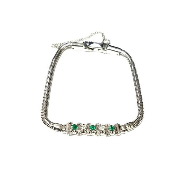 14K Gold Emerald & Diamond Add-A-Link Bracelet Confer’s Jewelers Bellefonte, PA