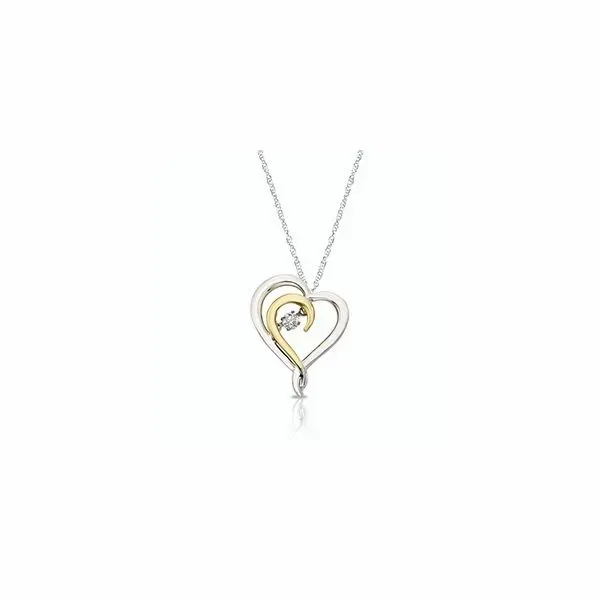 10K Gold .10ctw Dancing Diamond Heart Pendant Confer’s Jewelers Bellefonte, PA