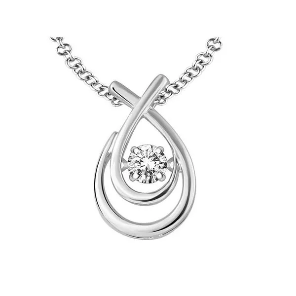 Sterling Silver .04ctw Dancing Diamond Hug Pendant Confer’s Jewelers Bellefonte, PA