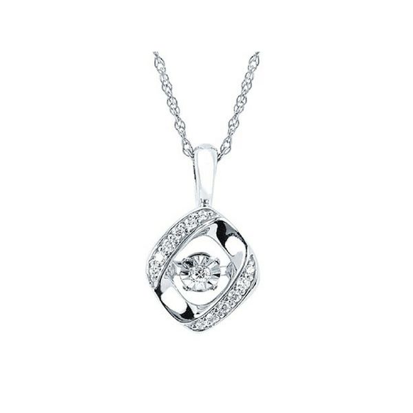 Sterling Silver .16ctw Dancing Diamond Pendant Confer’s Jewelers Bellefonte, PA