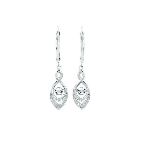 Sterling Silver Marquise Dangle Dancing Diamond Earrings Confer’s Jewelers Bellefonte, PA